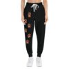 10109163807076909434_2048.jpeg Dog Lover Paw Print Athletic Joggers — Black Cozy Sweatpants (Right-Leg Print)