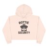 Rottie Security Cropped Hoodie — Cute Rottweiler Guardian Graphic