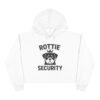 Rottie Security Cropped Hoodie — Cute Rottweiler Guardian Graphic