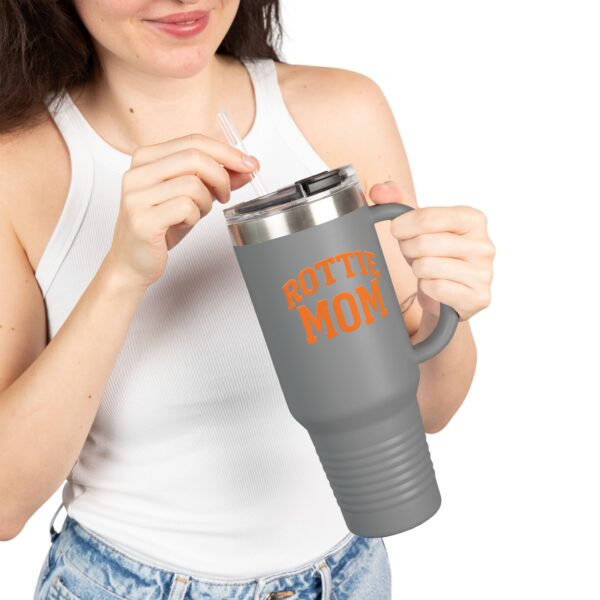 Rottie Mom Insulated Travel Mug, 40oz