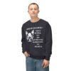 Crewneck Sweatshirt - Funny Dog Bite Quote with Winking Face Graphic