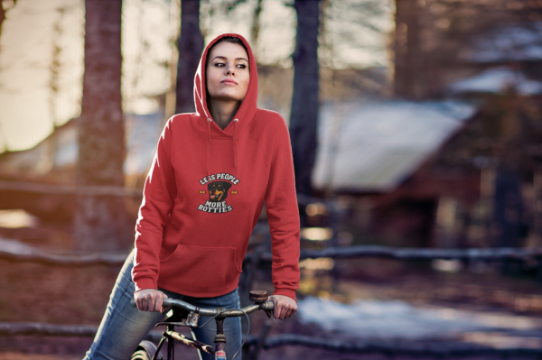 Less People More Rotties Funny Hoodies Unisex Heavy Blend™ Hooded Sweatshirt