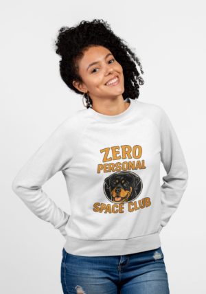 Zero Personal Space Club Sweatshirt — Funny Dog Graphic Crewneck