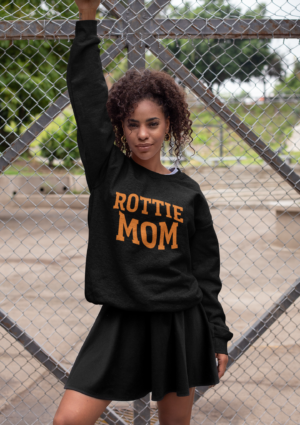 Rottie Mom Crewneck Sweatshirt — Cozy Dog Mom Pullover
