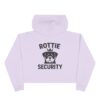 Rottie Security Cropped Hoodie — Cute Rottweiler Guardian Graphic
