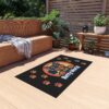 Rotty World Doormat - Outdoor Rug with Happy Rottweiler & Paw Prints