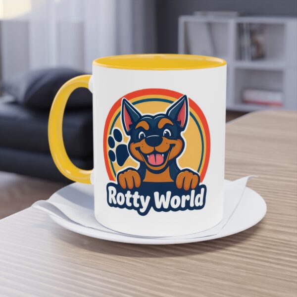 Rotty World™ Two-Tone Coffee Mug, 11oz