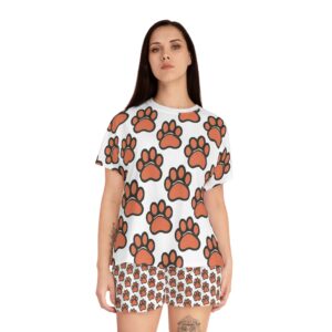 Fun Strong Paws™ Women's Short Pajama Set — Cozy Printed Sleepwear