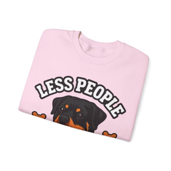 472996574870432130_2048.jpeg Less People More Rotties Sweatshirt — Rottweiler Dog Lover Crewneck
