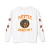 Rottie University Crewneck Sweatshirt With Paws