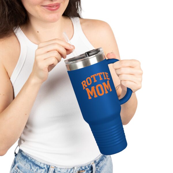 Rottie Mom Insulated Travel Mug, 40oz