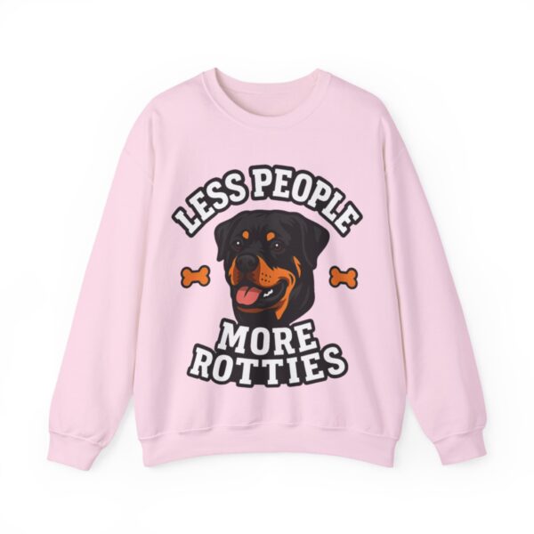 6139129972391767742_2048.jpeg Less People More Rotties Sweatshirt — Rottweiler Dog Lover Crewneck