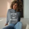 Rottie Security™ Cropped Hoodie — Rottweiler Dog Mom/Dad Crown Graphic