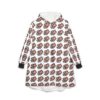 Cute Strong Pawz Hooded Blanket — Paw Print Cozy Throw for Pet Lovers