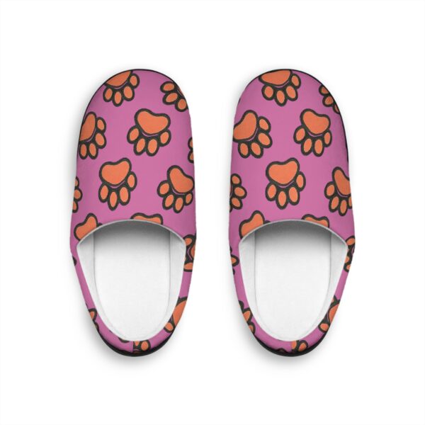 Cozy Paw Print Slippers — Women's Indoor Slippers