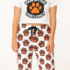Rottweiler Paw Print Women's Pajama Pants