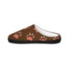 Rottie Paw Tracks - Men's Indoor Slippers in Brown