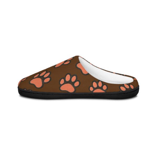 Rottie Paw Tracks - Men's Indoor Slippers in Brown