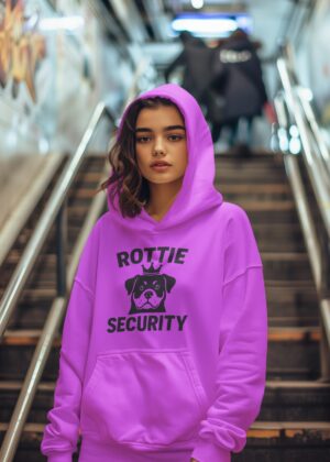 Rottie Security™ Hoodie - Neon Fuchsia