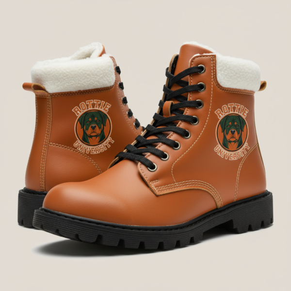 Rottie University Leather Boots