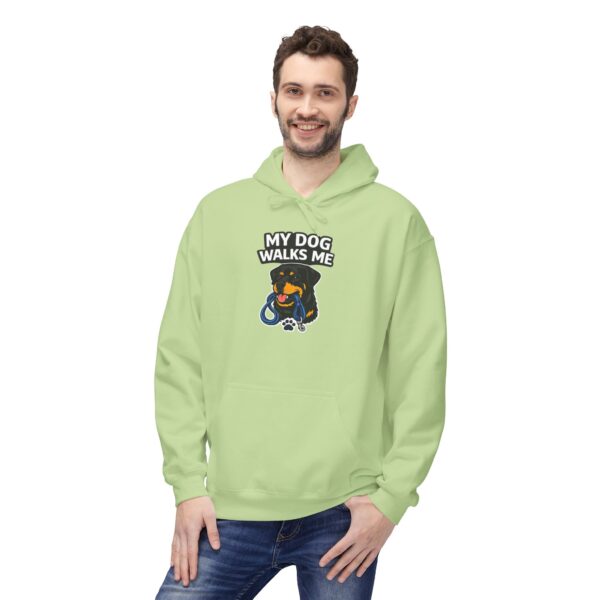 My Dog Walks Me Hoodie — Funny Dog Lover Pullover