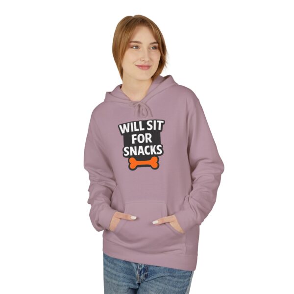 Will Sit for Snacks Hoodie - Funny Dog Lover Sweatshirt