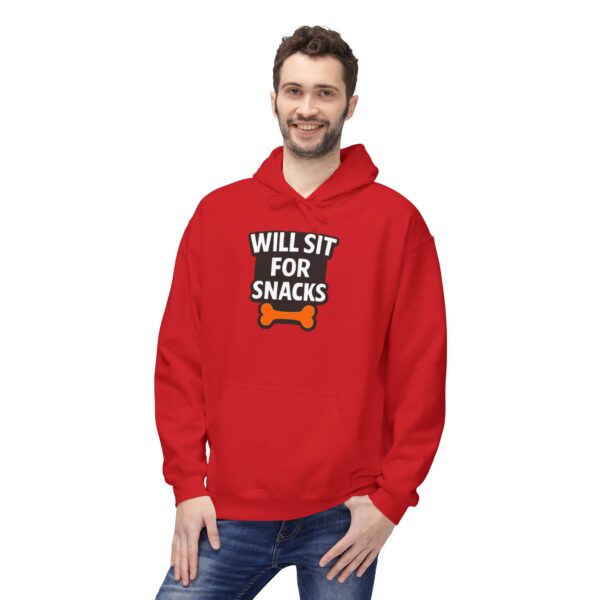Will Sit for Snacks Hoodie - Funny Dog Lover Sweatshirt