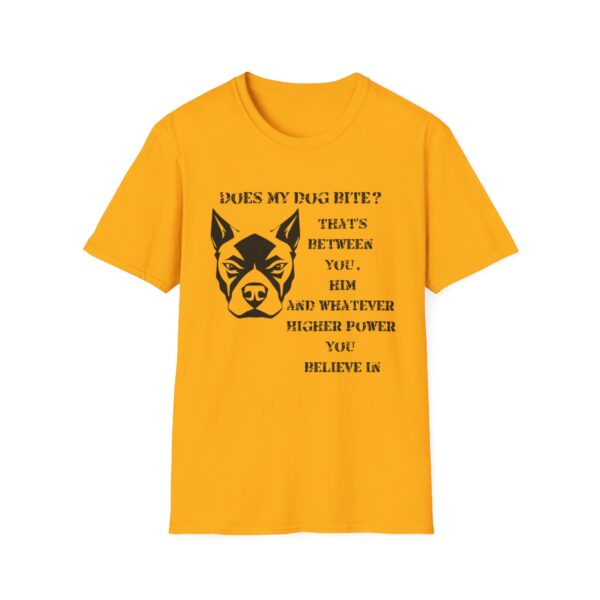Does My Dog Bite? Funny Dog Owner T-Shirt