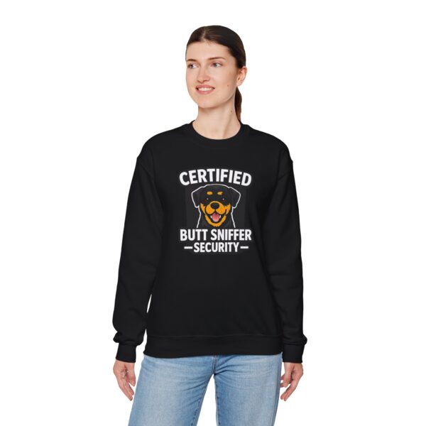 Certified Butt Sniffer Security Sweatshirt – Funny Dog Patrol Crewneck