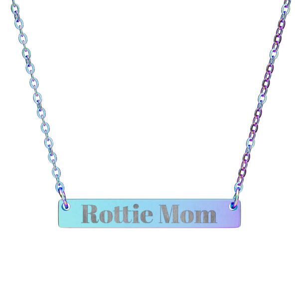 16365153095544795054_2048-1.jpeg Rottie Mom Engraved Horizontal Bar Necklace