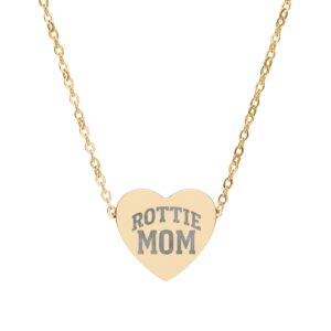16591490274319324659_2048-1.jpeg Rottie Mom Engraved Heart Necklace Gift for Mother's Day
