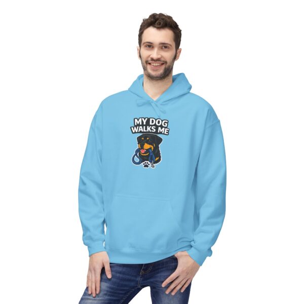 My Dog Walks Me Hoodie — Funny Dog Lover Pullover