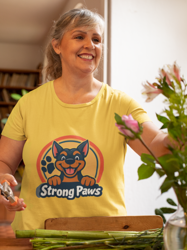 Strong Paws Dog T-Shirt — Cute Puppy Graphic Tee for Pet Lovers