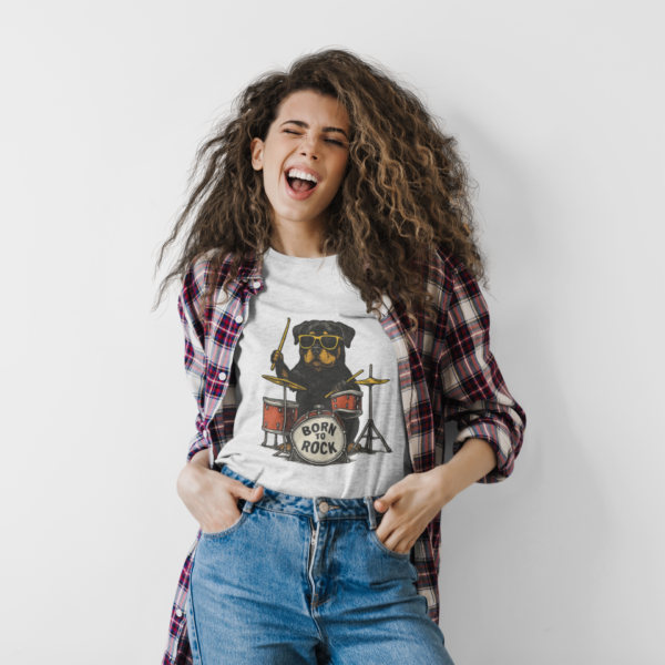Rottie Born to Rock Unisex Classic Tee