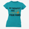 My Therapist Has Four Paws T‑Shirt — Funny Dog/Cat Lover Tee