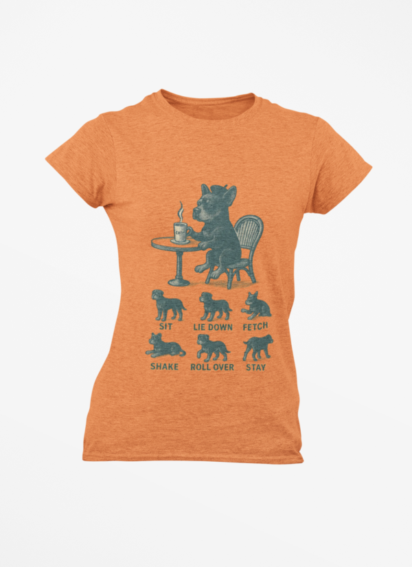 Puppy Training T-Shirt — Funny (Sit, Lie Down, Fetch)
