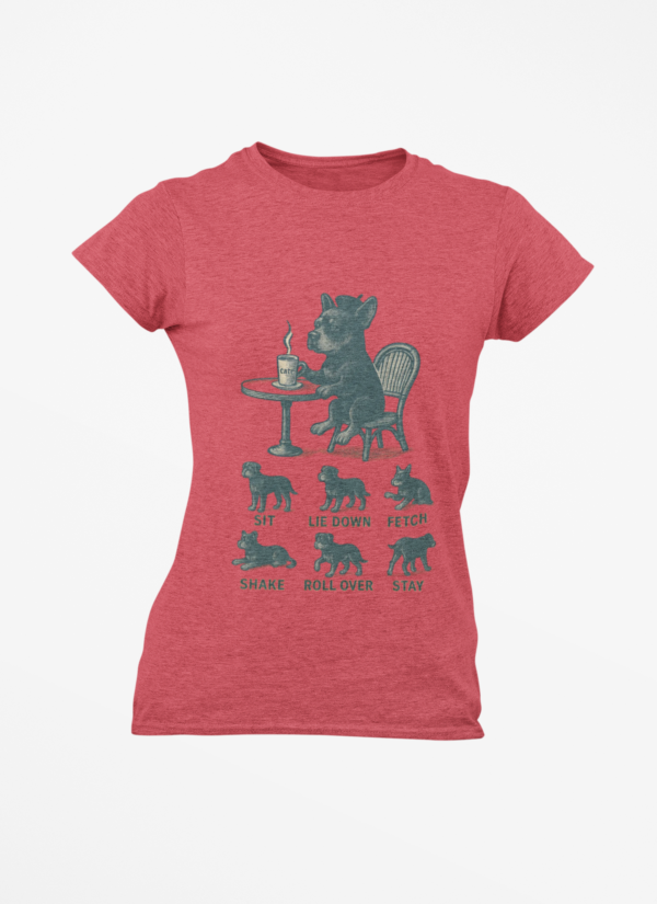 Puppy Training T-Shirt — Funny (Sit, Lie Down, Fetch)
