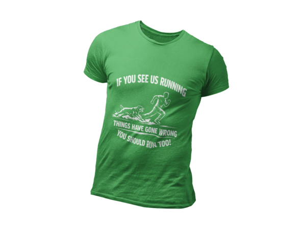 If You See Me Running - Funny Rottweiler Tee Dark Colors