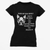 Funny "Does My Dog Bite?" T-Shirt — Humor Pet Lover Tee