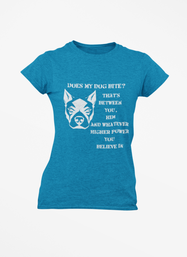 Funny "Does My Dog Bite?" T-Shirt — Humor Pet Lover Tee