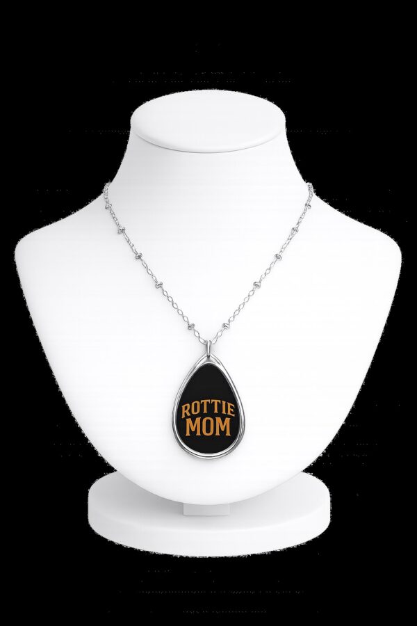 20260309021021-1f11b5d2-03ab-60a2-a950-7a1c45c0a57d.jpg Rottie Mom Oval Necklace — Stainless Rottie Lover Pendant