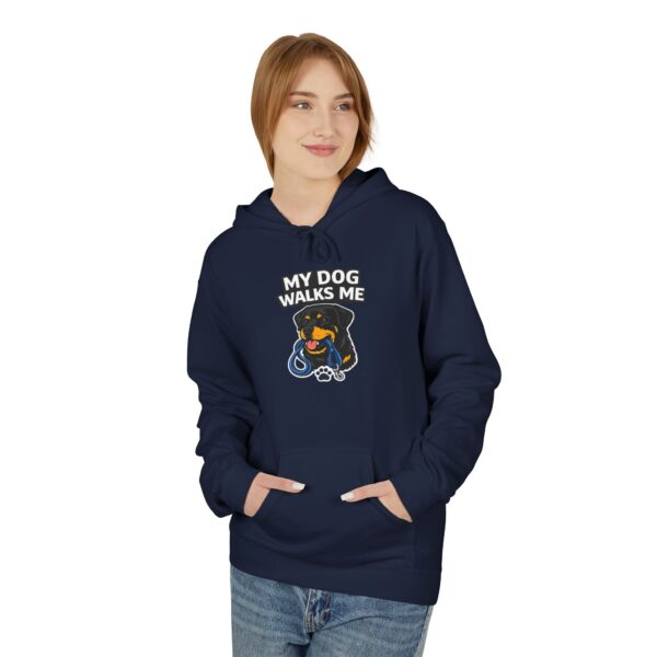 My Dog Walks Me Hoodie — Funny Dog Lover Pullover