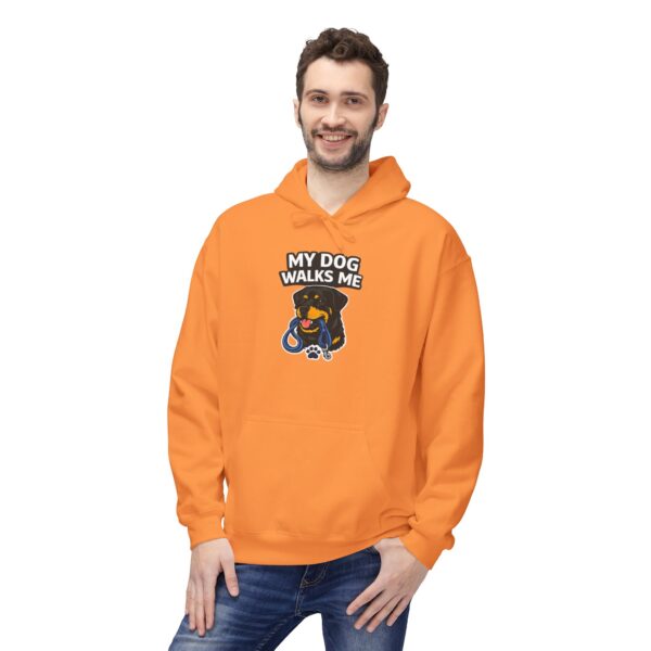 My Dog Walks Me Hoodie — Funny Dog Lover Pullover
