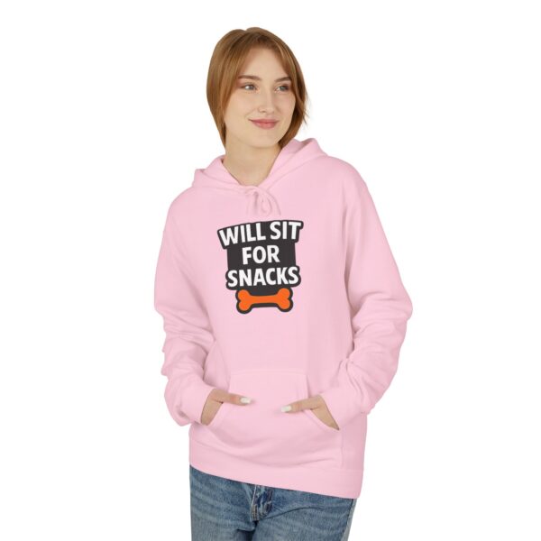 Will Sit for Snacks Hoodie - Funny Dog Lover Sweatshirt
