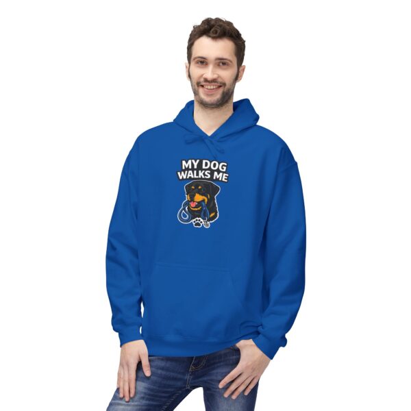 My Dog Walks Me Hoodie — Funny Dog Lover Pullover