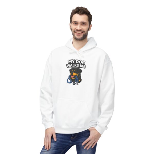 My Dog Walks Me Hoodie — Funny Dog Lover Pullover