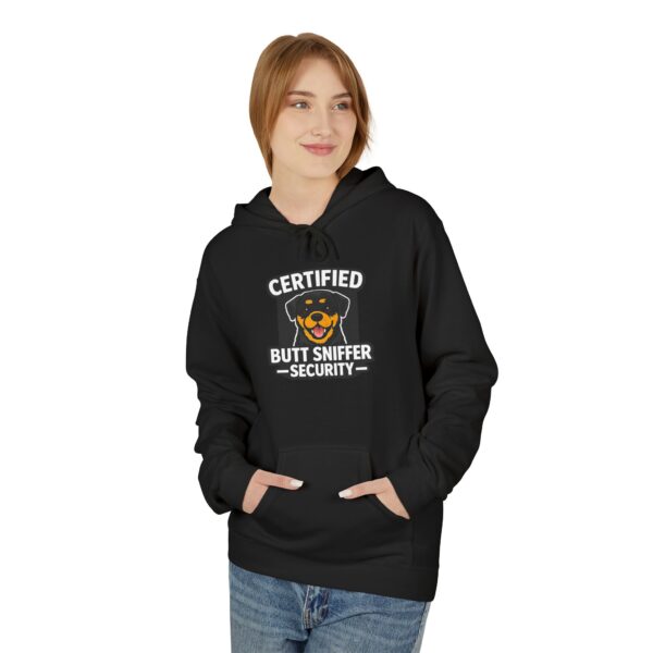 Certified Butt Sniffer Security Hoodie — Funny Novelty Badge Pullover