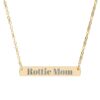 9836335797334842597_2048-1.jpeg Rottie Mom Engraved Horizontal Bar Necklace