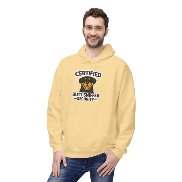 Certified Butt Sniffer Security Hoodie — Funny Novelty Badge Pullover