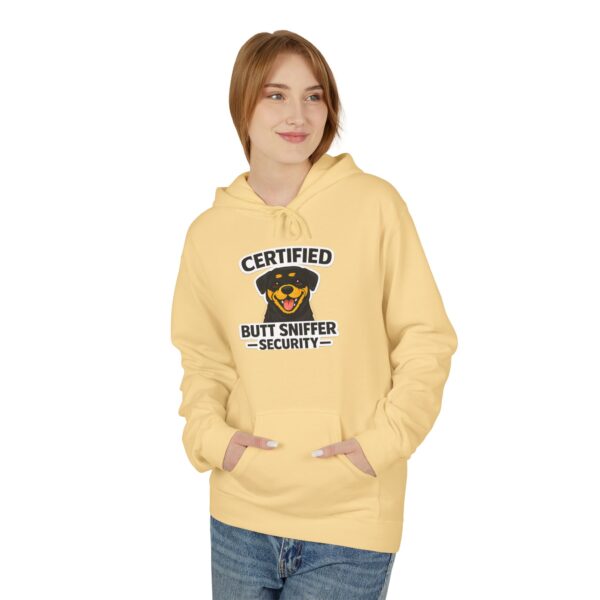 Certified Butt Sniffer Security Hoodie — Funny Novelty Badge Pullover